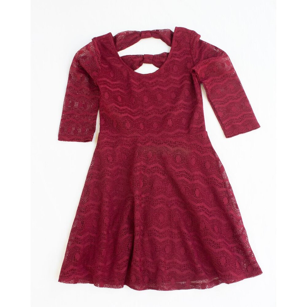 Xhilaration Lace Lined Dress - Red